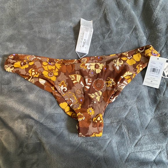 RVCA Brown Floral Bikini - Picture 6 of 7